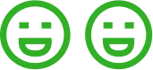 Green Smiley Icons