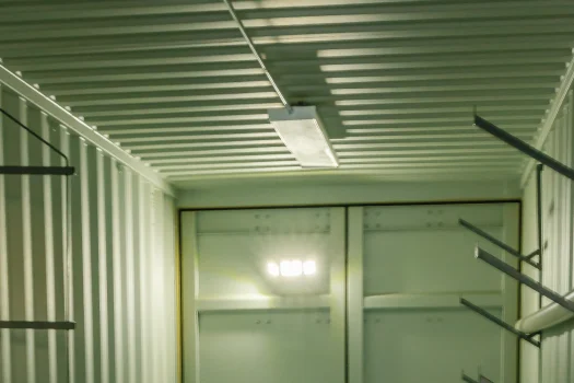 Storage Container Lighting & Privacy